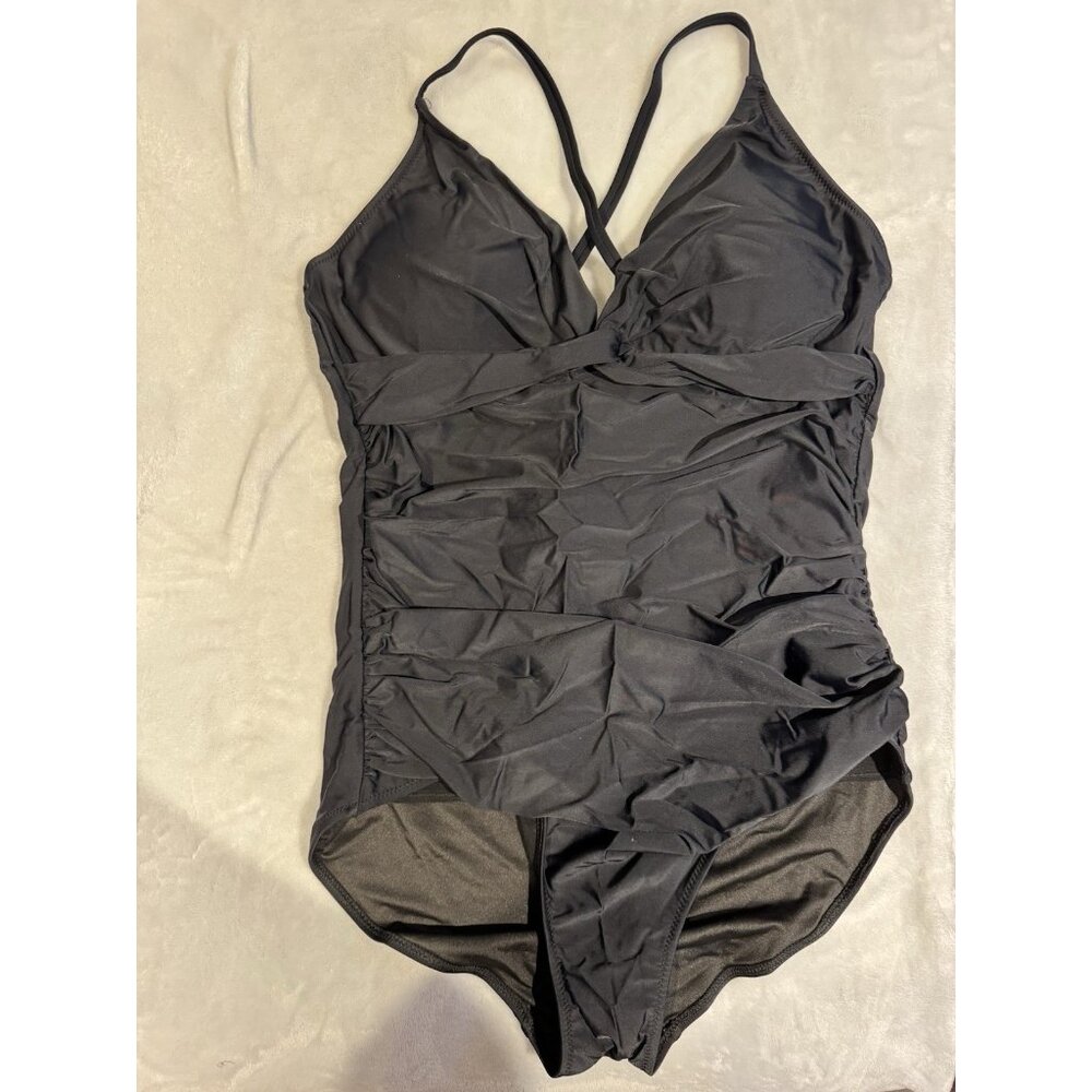 Shaperin Women's One Piece Swimsuits Tummy Control Front Cross Bathing Suits XXL